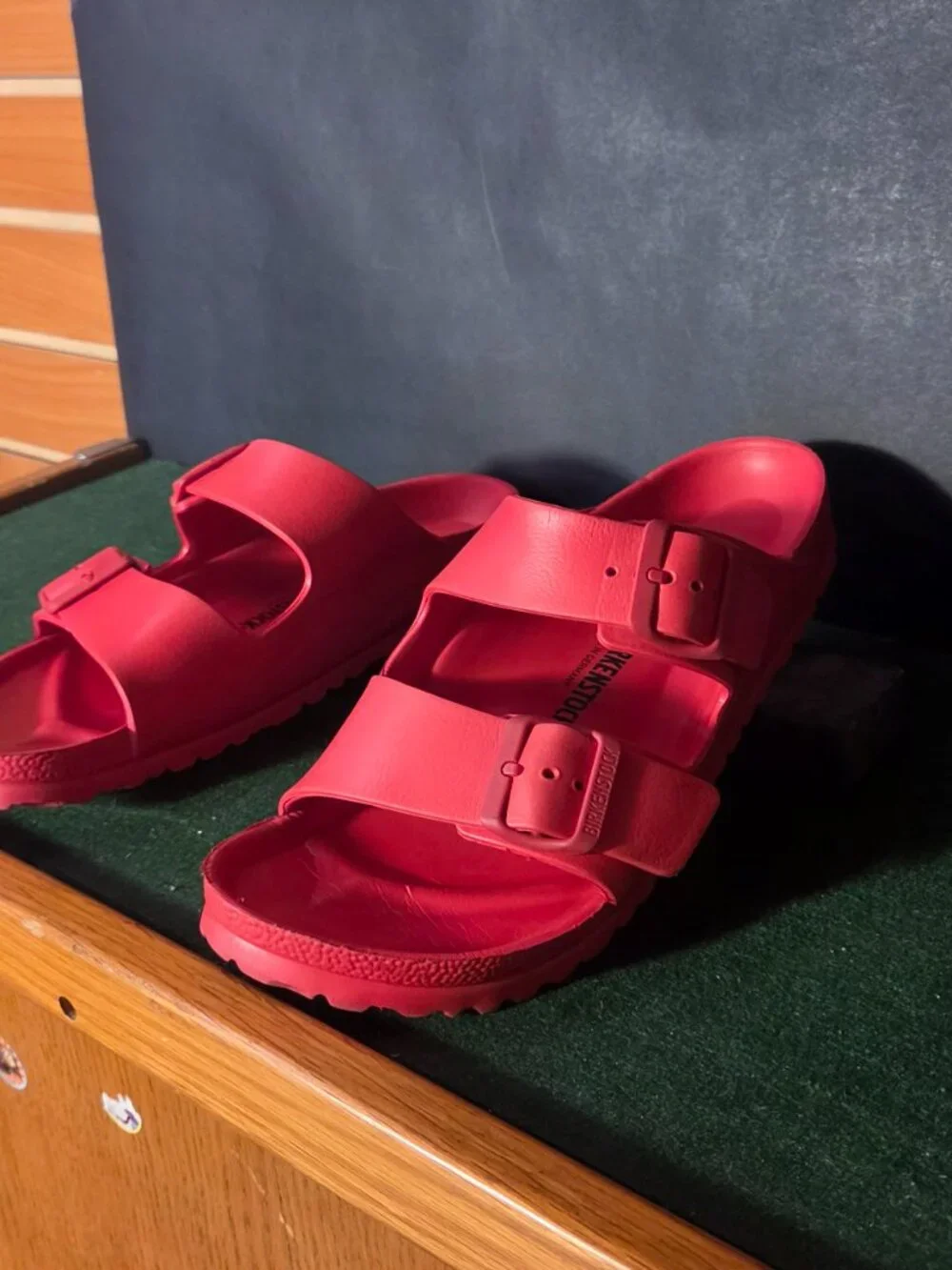 Birkenstock Arizona EVA Slide Sandals Red Waterproof
